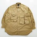DAIWA PIER39 マルチポケット イージーシャツ 長袖シャツ M ベージュ Mulch Pocket Easy Shirt 撥水 オーバーサイズ BE-85020