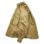 DAIWA PIER39 マルチポケット イージーシャツ 長袖シャツ M ベージュ Mulch Pocket Easy Shirt 撥水 オーバーサイズ BE-85020
