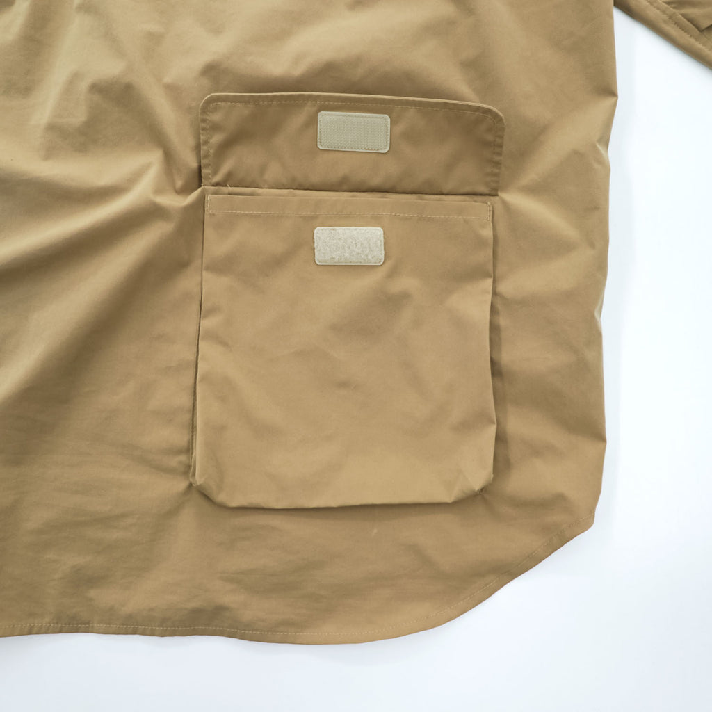 DAIWA PIER39 マルチポケット イージーシャツ 長袖シャツ M ベージュ Mulch Pocket Easy Shirt 撥水 オーバーサイズ BE-85020