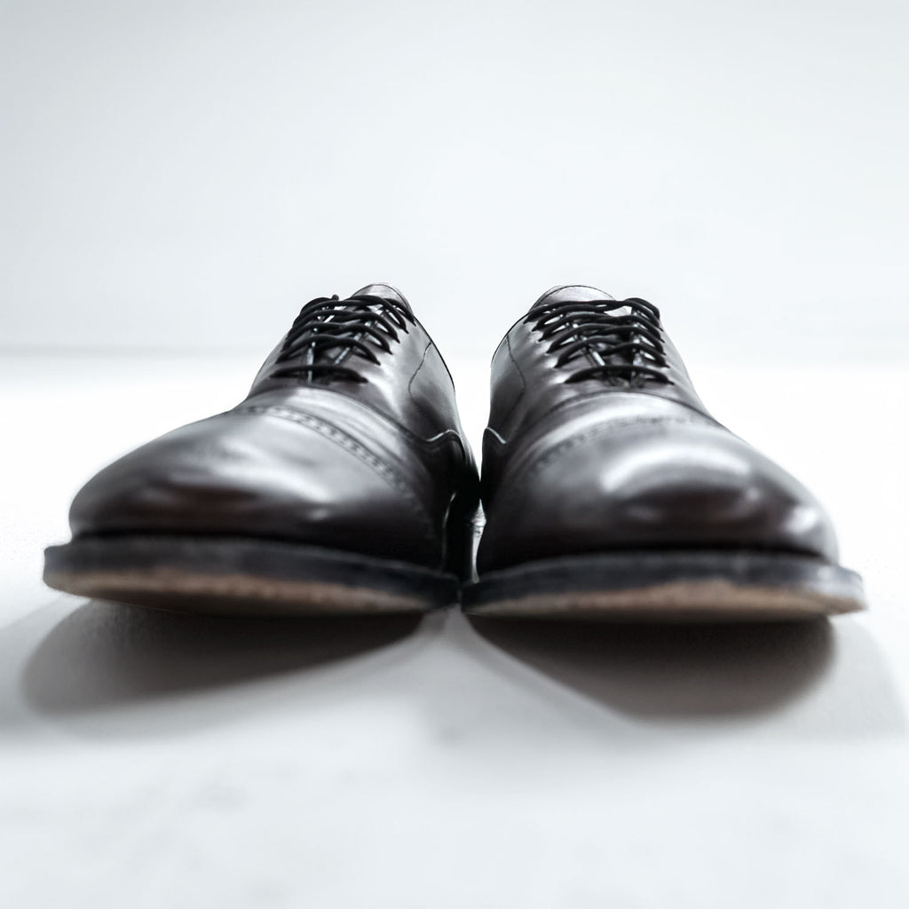 Johnston & Murphy Brown Leather Cap Toe Oxford Dress Shoes Men’s US 9.5 D/B Made in India