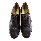 Johnston & Murphy Brown Leather Cap Toe Oxford Dress Shoes Men’s US 9.5 D/B Made in India