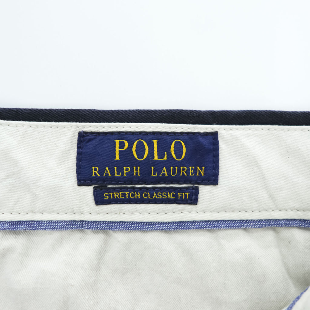 Polo Ralph Lauren The Polo Chino Stretch Classic Fit Navy Pants W36 L30 Made in Vietnam