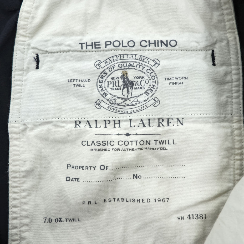 Polo Ralph Lauren The Polo Chino Stretch Classic Fit Navy Pants W36 L30 Made in Vietnam