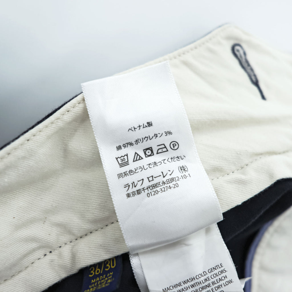 Polo Ralph Lauren The Polo Chino Stretch Classic Fit Navy Pants W36 L30 Made in Vietnam