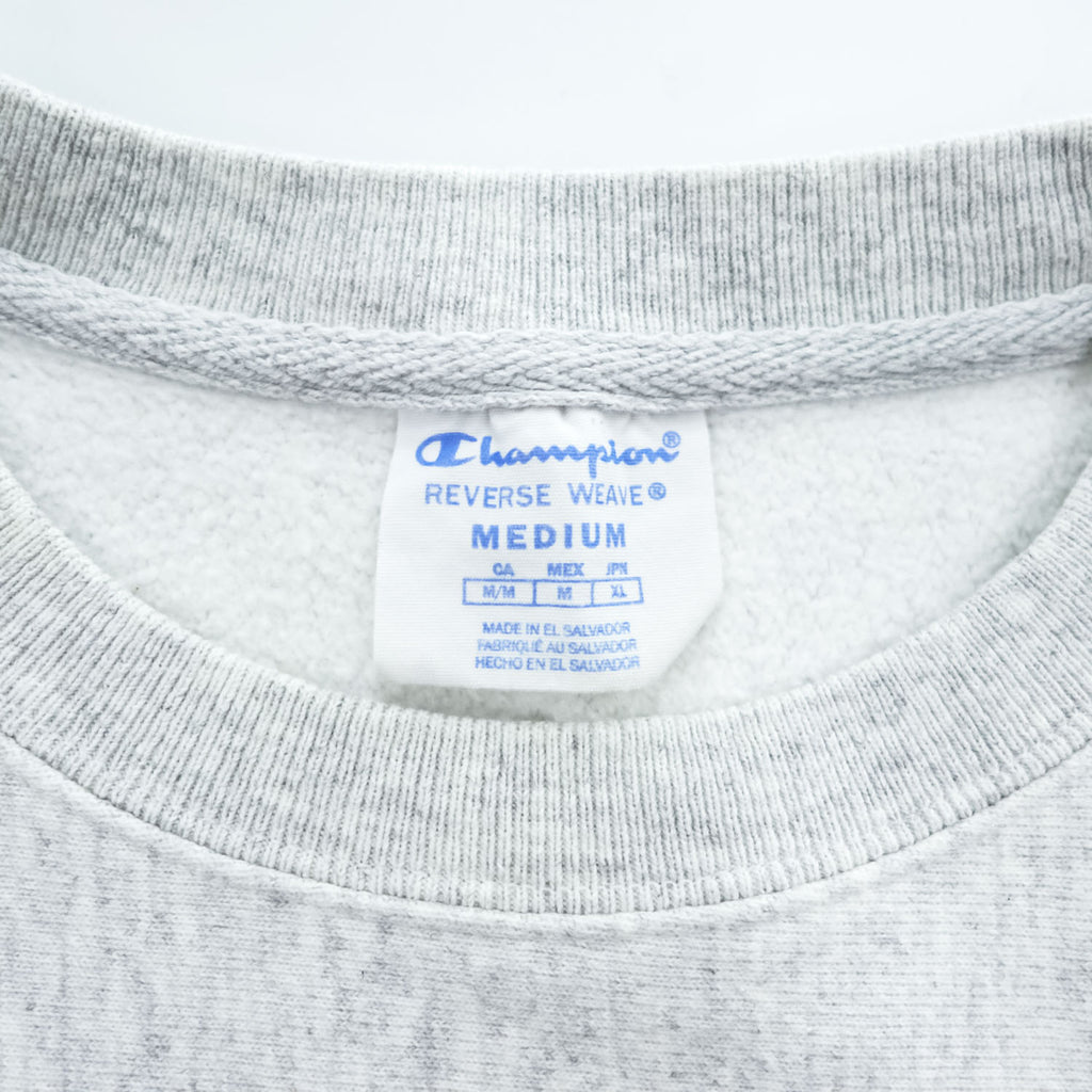 Champion Reverse Weave Gray Crewneck Sweatshirt Made in El Salvador