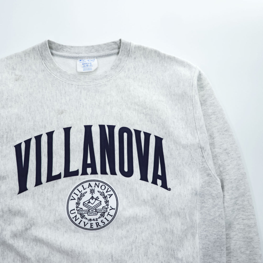 Champion Reverse Weave Gray Crewneck Sweatshirt Made in El Salvador