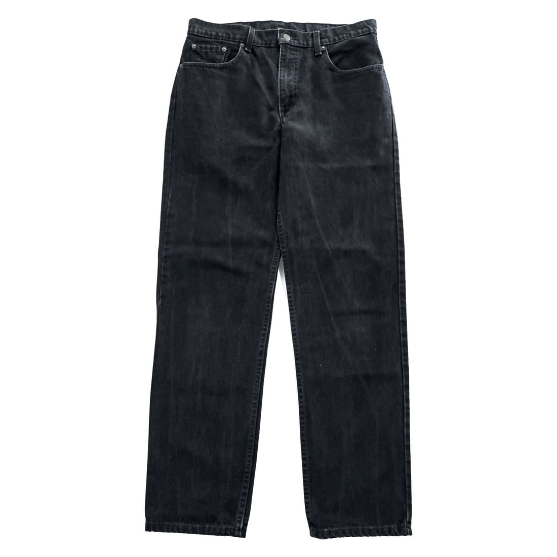 Levi's 90年代 ヴィンテージ 504 ルーズストレート ブラックデニムパンツ ジーンズ L ボタン裏341 ジッパーフライ 504 0260 オーストリア製