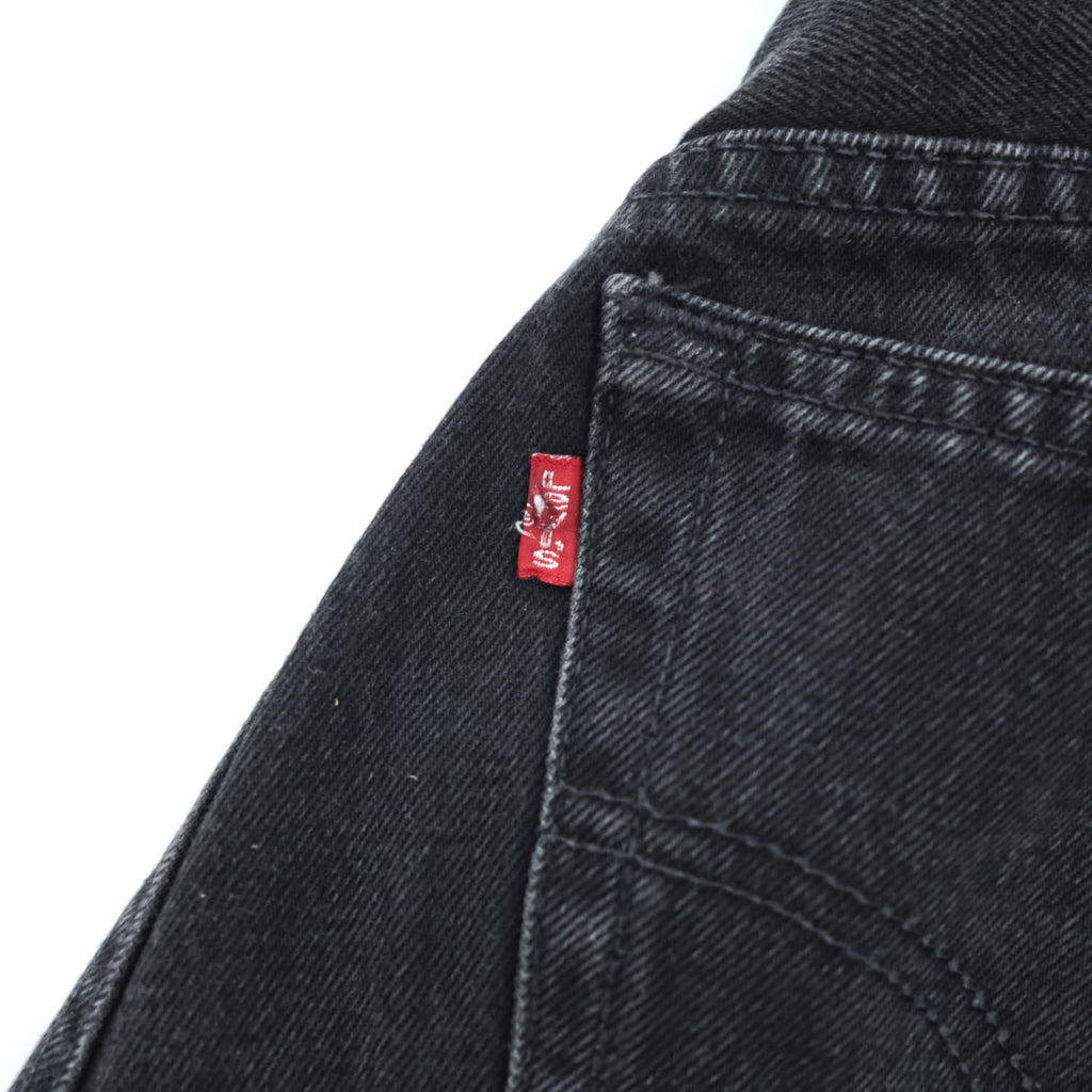 Levi's 90年代 ヴィンテージ 504 ルーズストレート ブラックデニムパンツ ジーンズ L ボタン裏341 ジッパーフライ 504 0260 オーストリア製