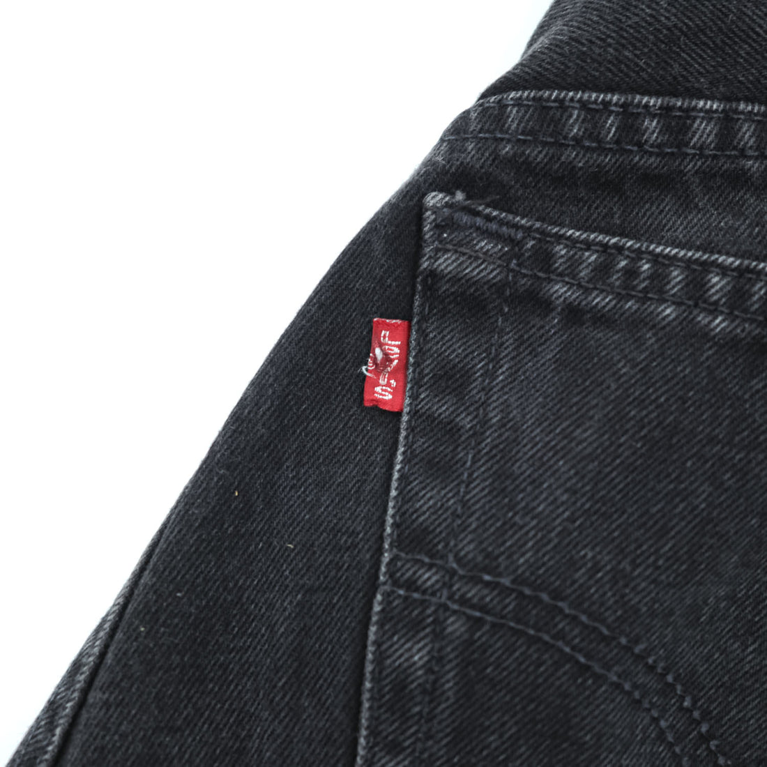 Levi's 90年代 ヴィンテージ 504 ルーズストレート ブラックデニムパンツ ジーンズ L ボタン裏341 ジッパーフライ 504 0260 オーストリア製
