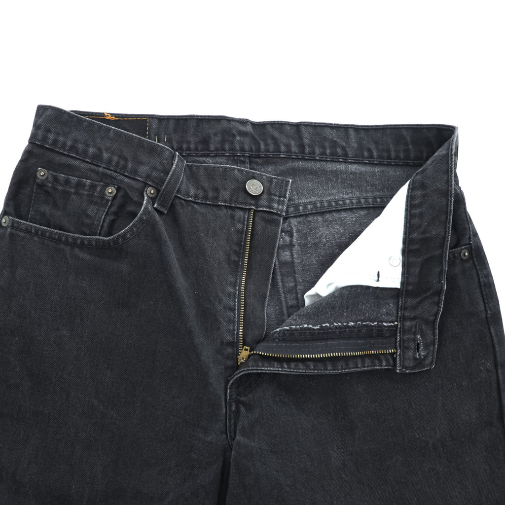 Levi's 90年代 ヴィンテージ 504 ルーズストレート ブラックデニムパンツ ジーンズ L ボタン裏341 ジッパーフライ 504 0260 オーストリア製