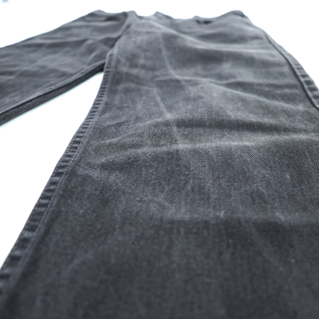 Levi's 90年代 ヴィンテージ 504 ルーズストレート ブラックデニムパンツ ジーンズ L ボタン裏341 ジッパーフライ 504 0260 オーストリア製
