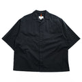 OAMC Black Cotton Short Sleeve Shirt Hidden Placket Boxy Fit Size S Made in Italy OAMO600468