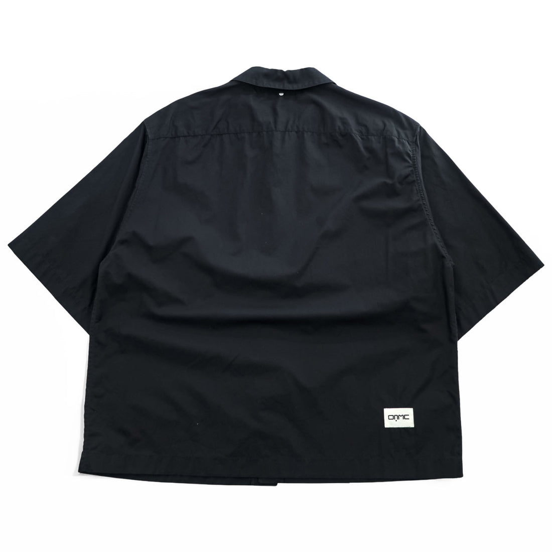 OAMC Black Cotton Short Sleeve Shirt Hidden Placket Boxy Fit Size S Made in Italy OAMO600468