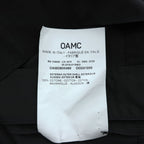 OAMC Black Cotton Short Sleeve Shirt Hidden Placket Boxy Fit Size S Made in Italy OAMO600468