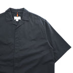 OAMC Black Cotton Short Sleeve Shirt Hidden Placket Boxy Fit Size S Made in Italy OAMO600468