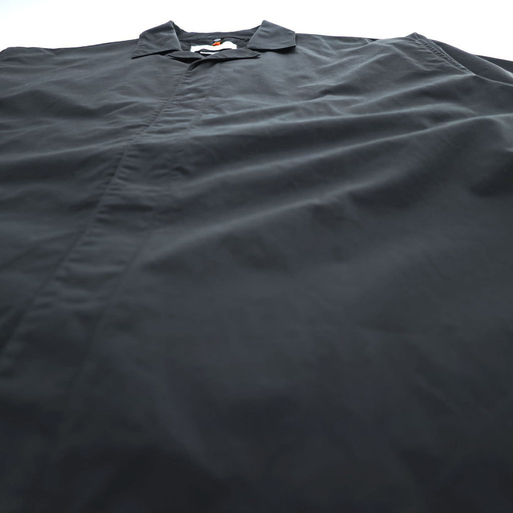 OAMC Black Cotton Short Sleeve Shirt Hidden Placket Boxy Fit Size S Made in Italy OAMO600468