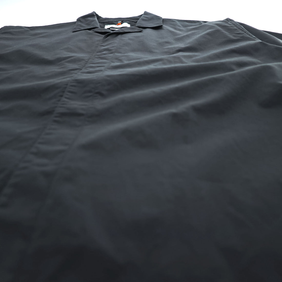 OAMC Black Cotton Short Sleeve Shirt Hidden Placket Boxy Fit Size S Made in Italy OAMO600468