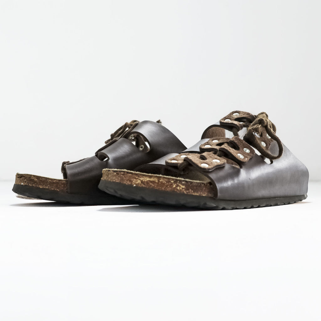 BIRKENSTOCK German-made sandals, US size 9, brown, LUCCA