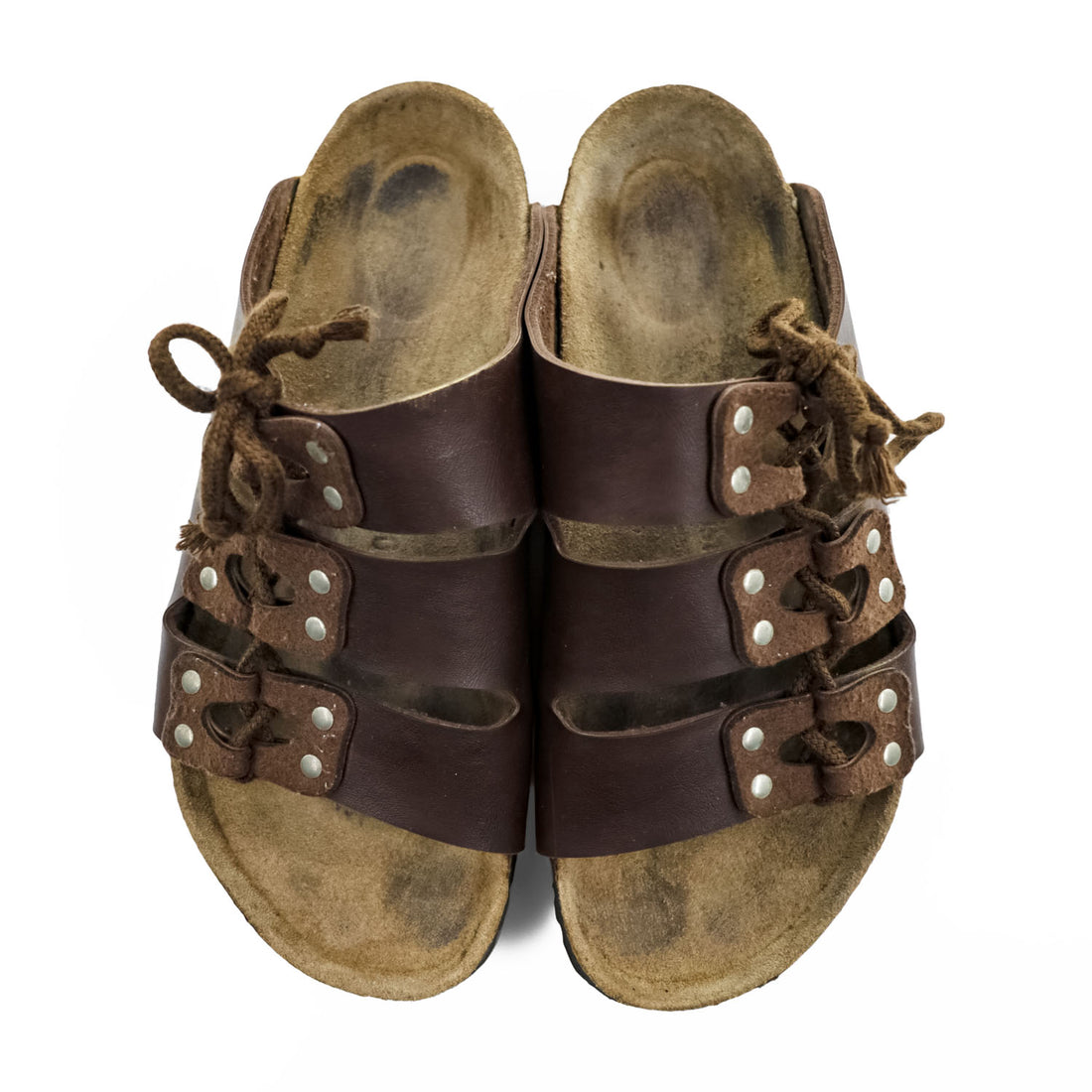 BIRKENSTOCK German-made sandals, US size 9, brown, LUCCA