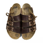 BIRKENSTOCK German-made sandals, US size 9, brown, LUCCA