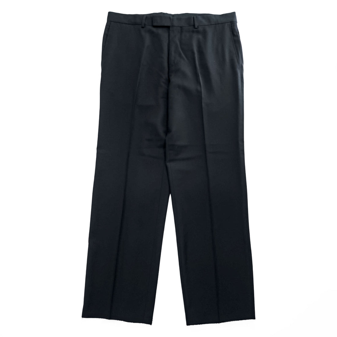 HUGO BOSS センタープレス スラックス ドレスパンツ XL ブラック クロアチア製