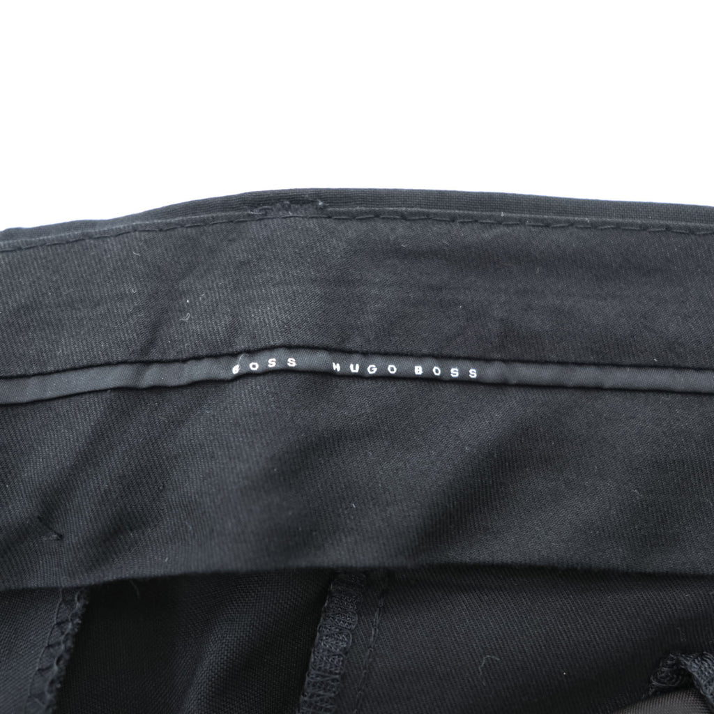 HUGO BOSS センタープレス スラックス ドレスパンツ XL ブラック クロアチア製