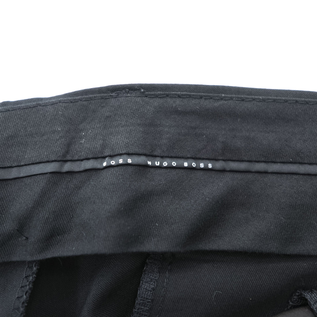HUGO BOSS センタープレス スラックス ドレスパンツ XL ブラック クロアチア製