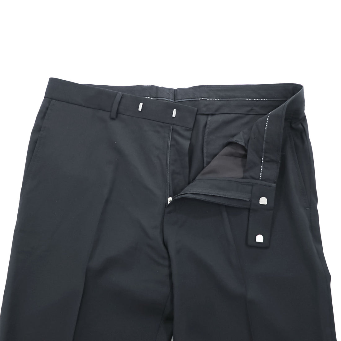 HUGO BOSS センタープレス スラックス ドレスパンツ XL ブラック クロアチア製