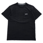 Patagonia P-6ロゴ ポケット Tシャツ S ブラック バックプリント レスポンシビリティー 38512