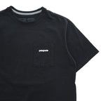 Patagonia P-6ロゴ ポケット Tシャツ S ブラック バックプリント レスポンシビリティー 38512