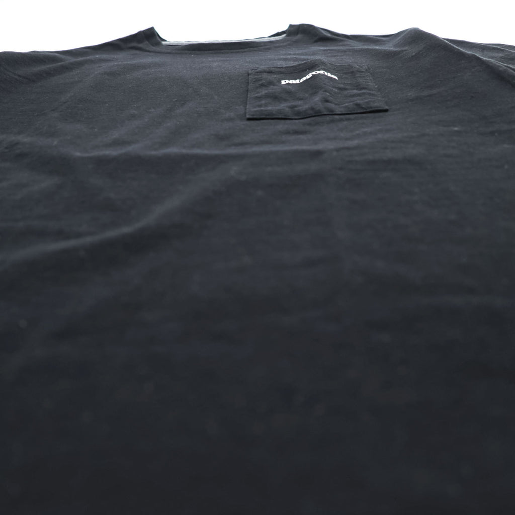 Patagonia P-6ロゴ ポケット Tシャツ S ブラック バックプリント レスポンシビリティー 38512