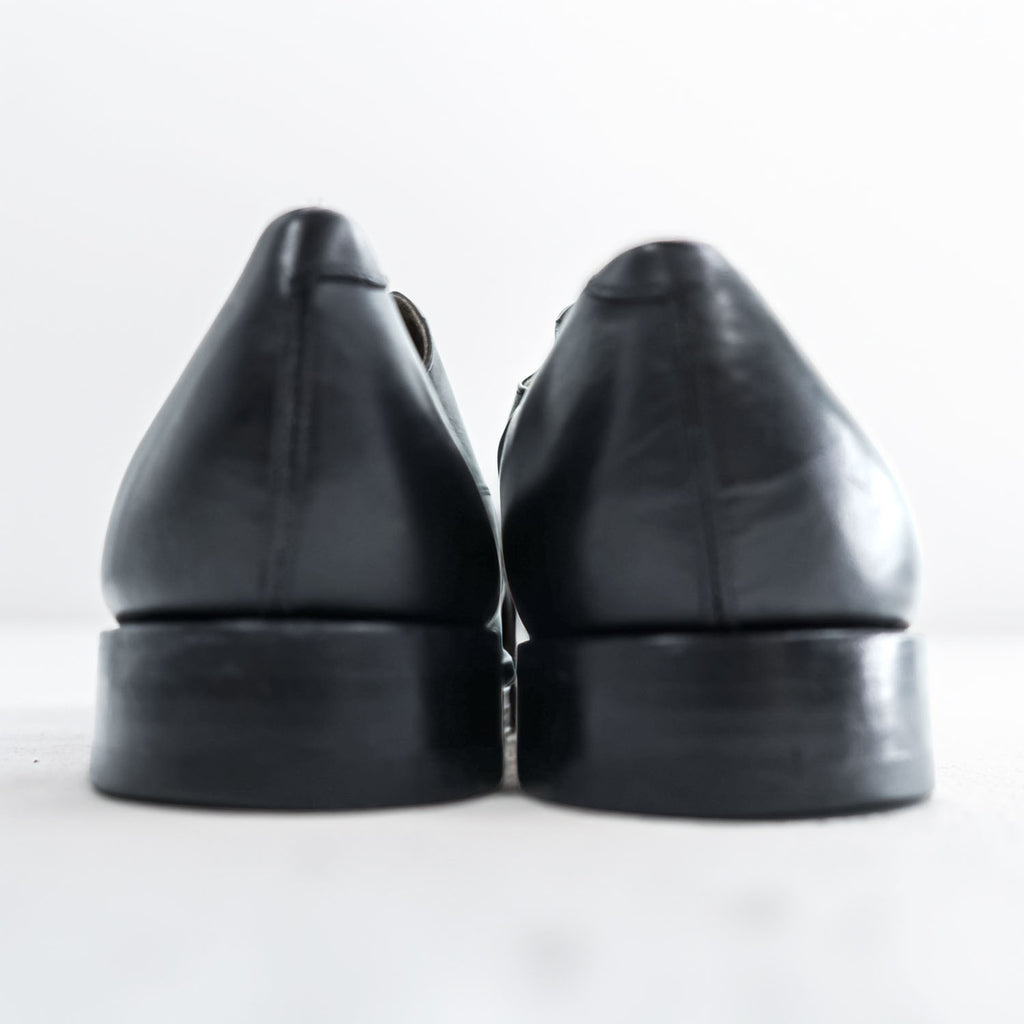 Alison Brothers Black Leather Cap Toe Oxford Dress Shoes Goodyear Welted Size 9