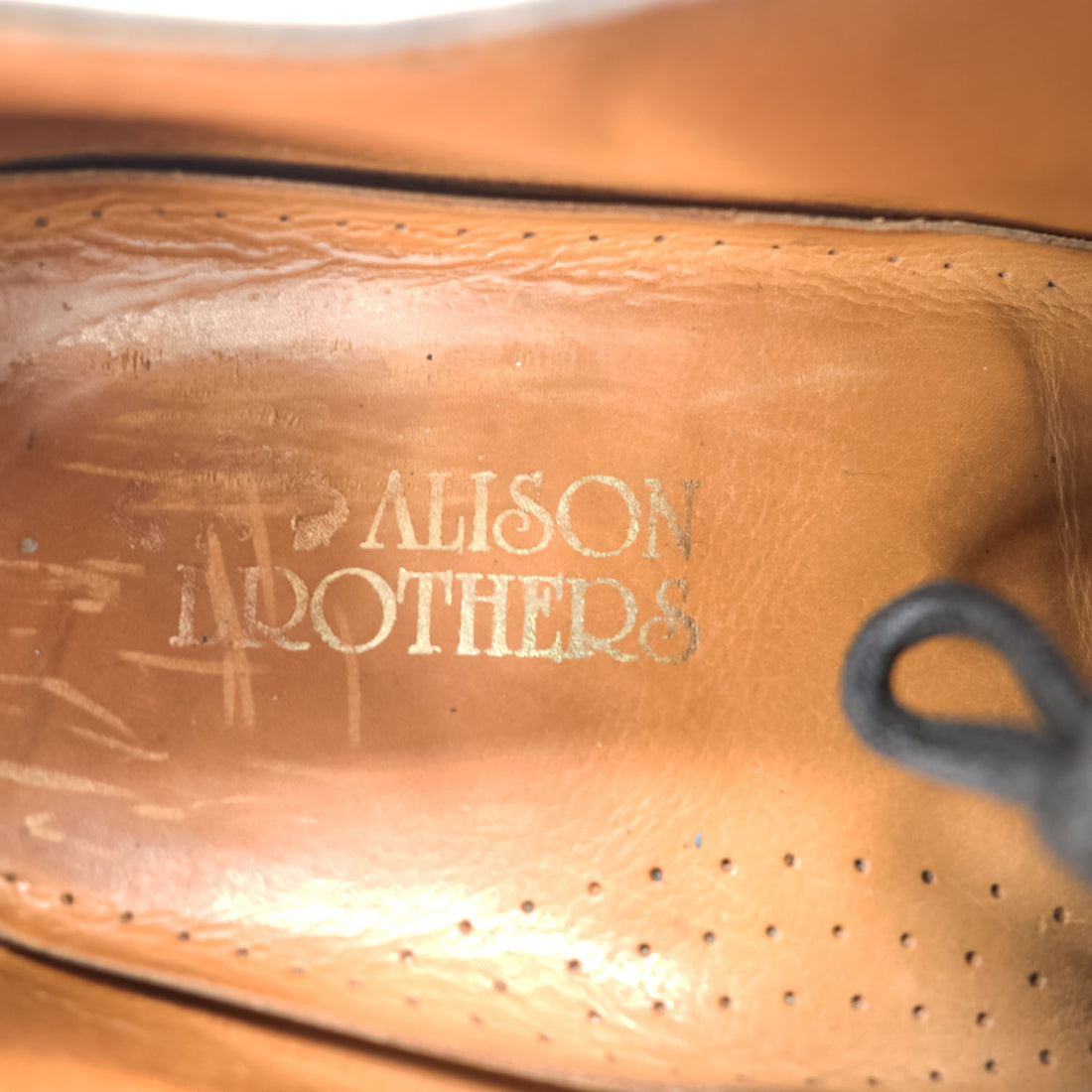 Alison Brothers Black Leather Cap Toe Oxford Dress Shoes Goodyear Welted Size 9
