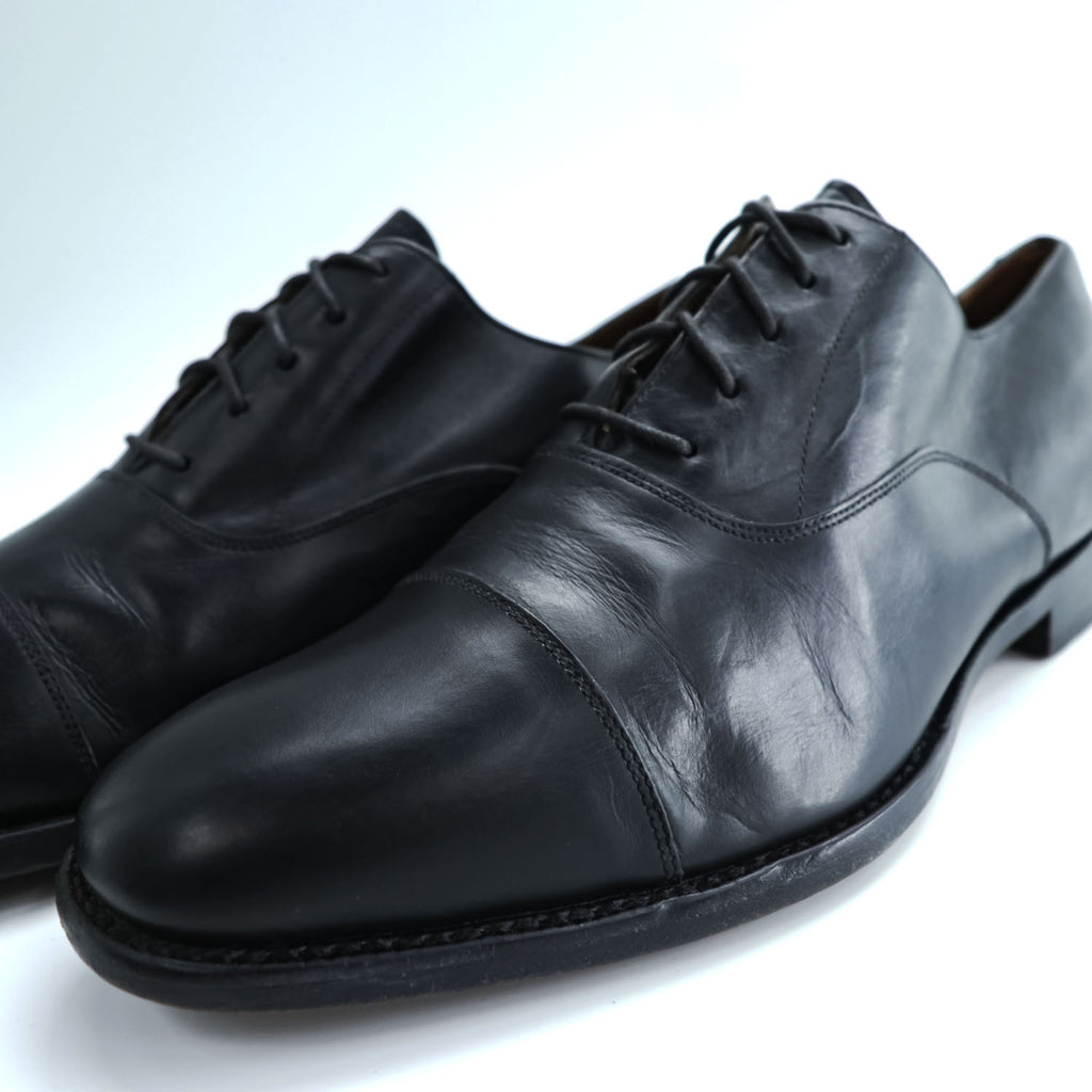 Alison Brothers Black Leather Cap Toe Oxford Dress Shoes Goodyear Welted Size 9