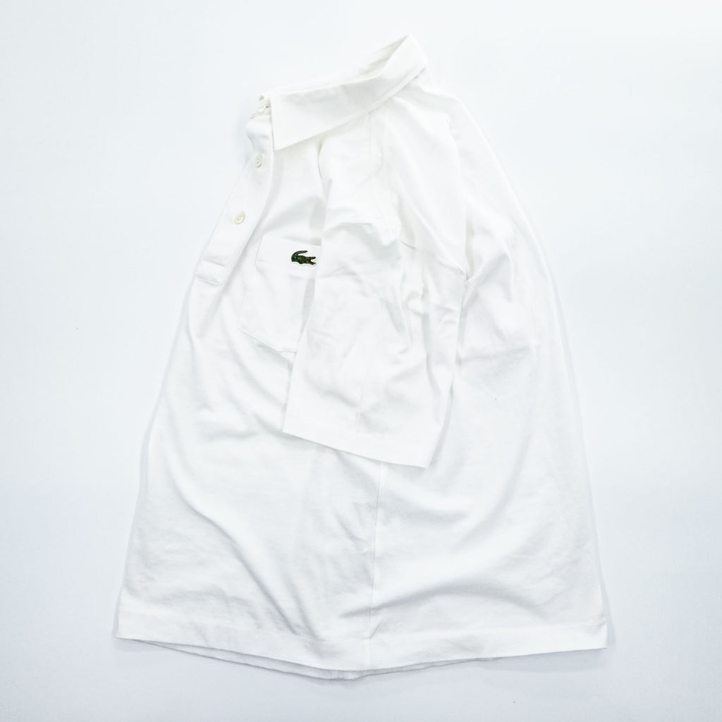 CHEMISE LACOSTE 90年代 ヴィンテージ ポロシャツ M ホワイト ワニロゴ コットン