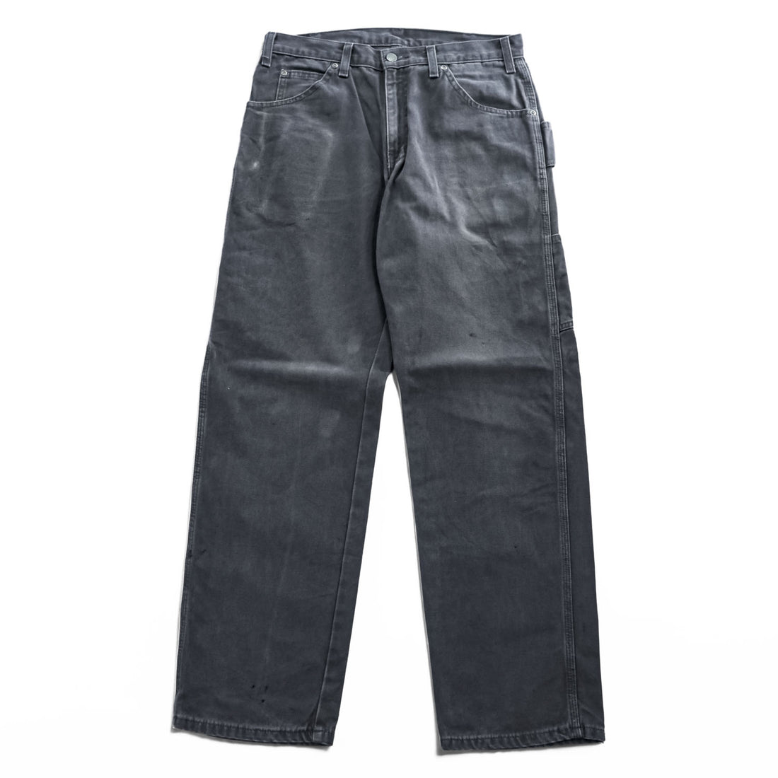 Dickies Faded Black Duck Carpenter Painter Pants Workwear Utility Pants W33 L32