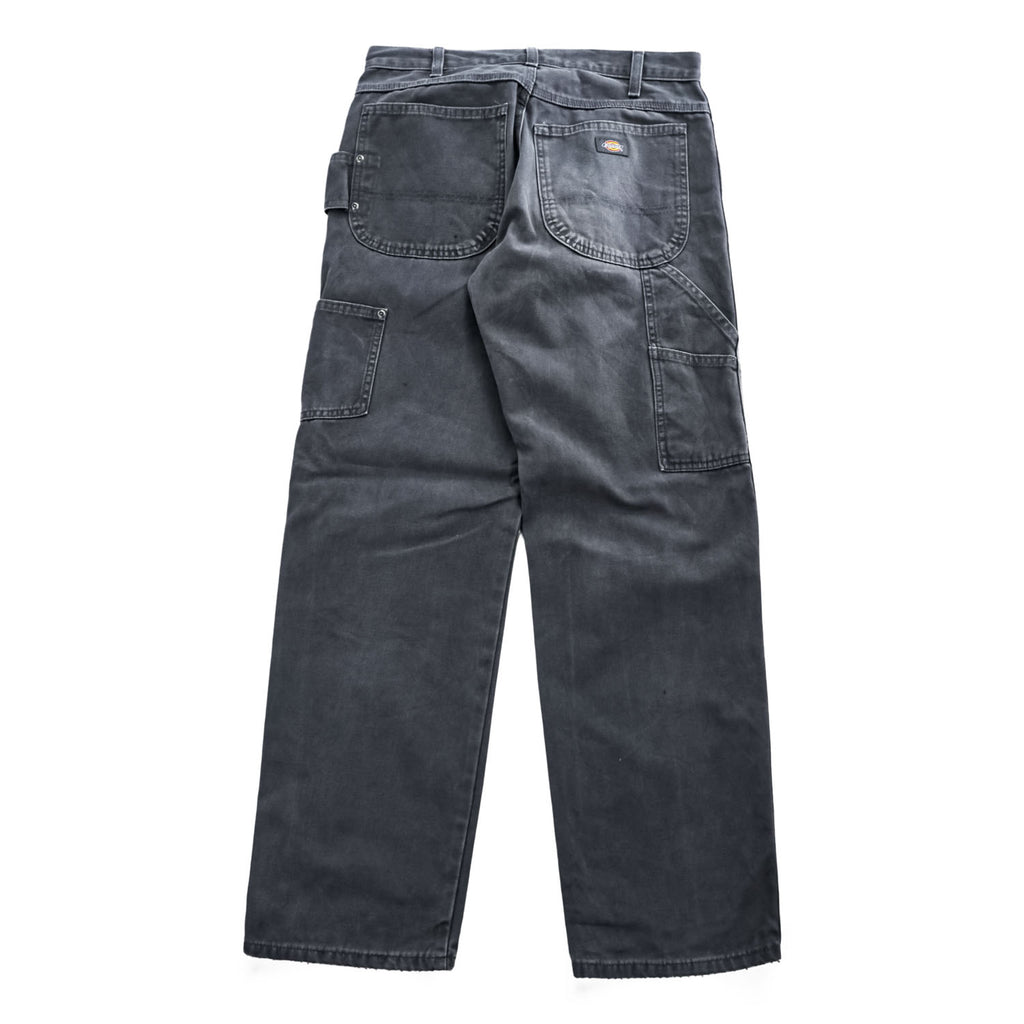 Dickies ダック ワークパンツ ペインターパンツ L グレー フェード キャンバス DU336RSLC