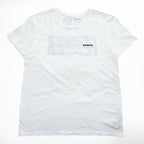 Patagonia P-6 Logo Organic Cotton T-Shirt S White Back Print Crew Neck Regular Fit 38587