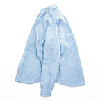 Brooks Brothers Irish Linen Button-Down Long Sleeve Shirt Light Blue 100% Linen Made in Hong Kong Men's Tag L (JP 3L)