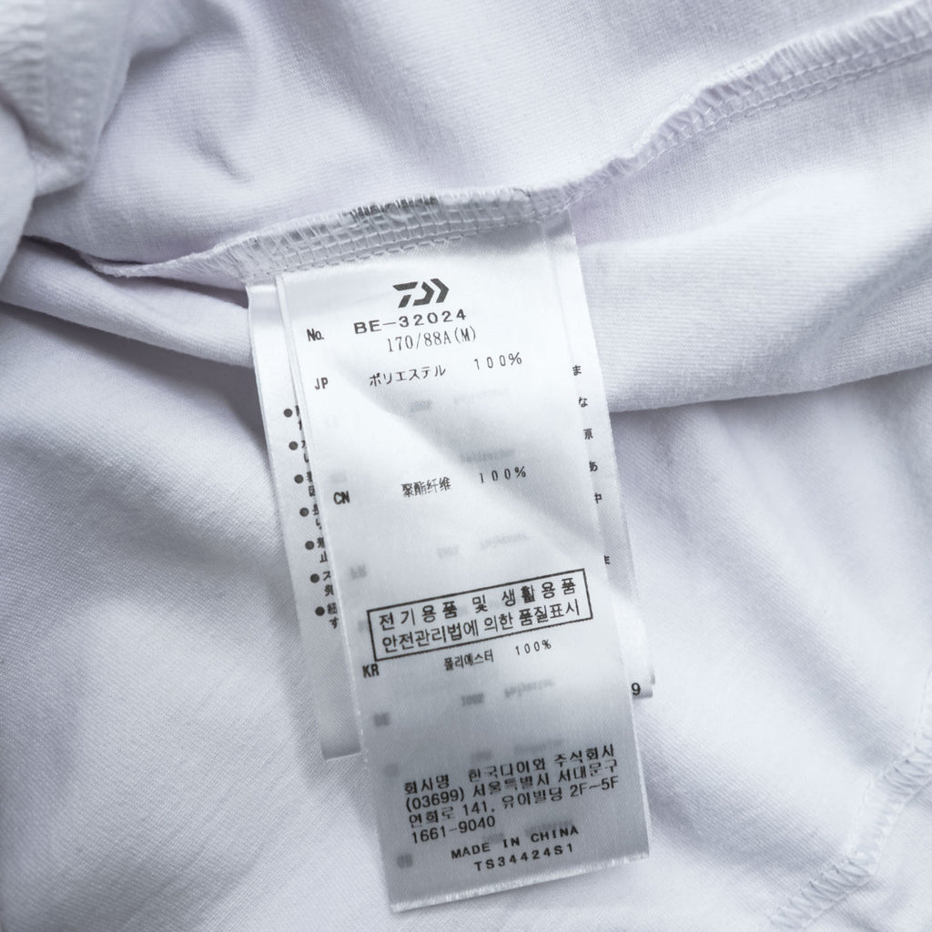 DAIWA PIER39 Drawstring TECH TEE POCKET CREW T-Shirt M White BE-32024