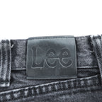 Lee ブラックデニムパンツ ジーンズ XL ブラック フェード RELAXED FIT ジッパーフライ 2055508