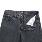 Lee ブラックデニムパンツ ジーンズ XL ブラック フェード RELAXED FIT ジッパーフライ 2055508