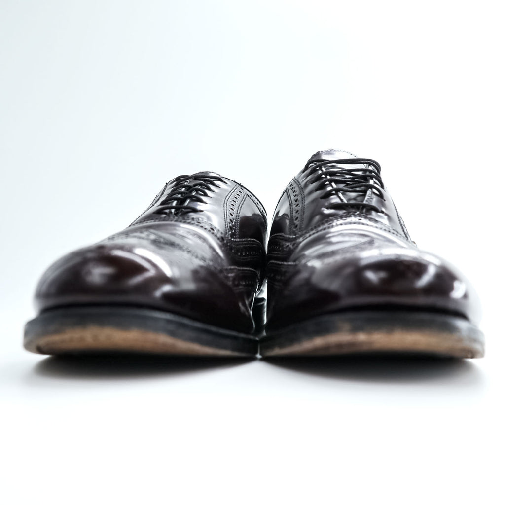 Florsheim Lexington Wingtip Oxford Burgundy Leather Dress Shoes Mens US 9.5 D Longwing Brogue