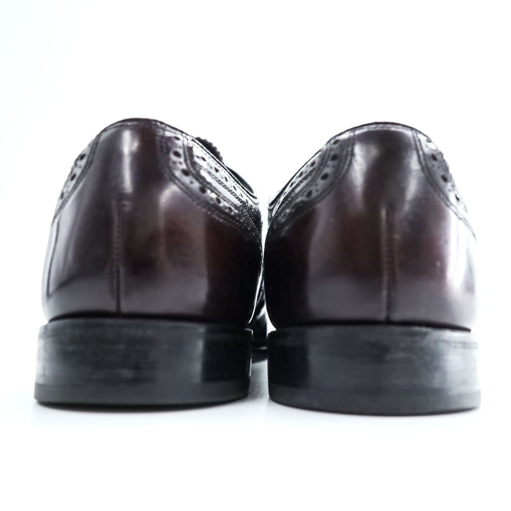 Florsheim Lexington Wingtip Oxford Burgundy Leather Dress Shoes Mens US 9.5 D Longwing Brogue