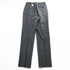 Brooks Brothers イタリア製 グレンチェック スラックス パンツ L グレー 千鳥格子 2タック プリーツ 未使用品 グレンチェック SUPER 110'S