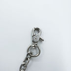 Our Legacy Ladon Keychain Wallet Chain Black Leather Metal Chain W-Ring Logo Engraved One Size