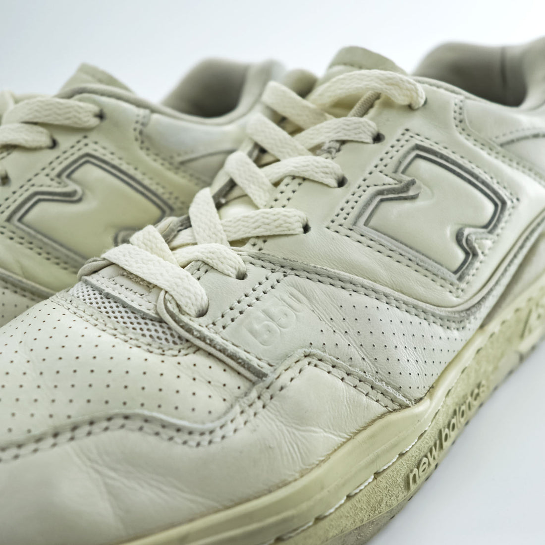 AURALEE × New Balance 550 スニーカー 26.5cm ピスタチオ エクリュ レザー BB550AR