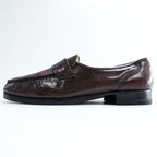 Botany 500 Vintage 90s Oxblood Burgundy Leather Kiltie Loafers Dress Shoes US 10 Wide Vintage