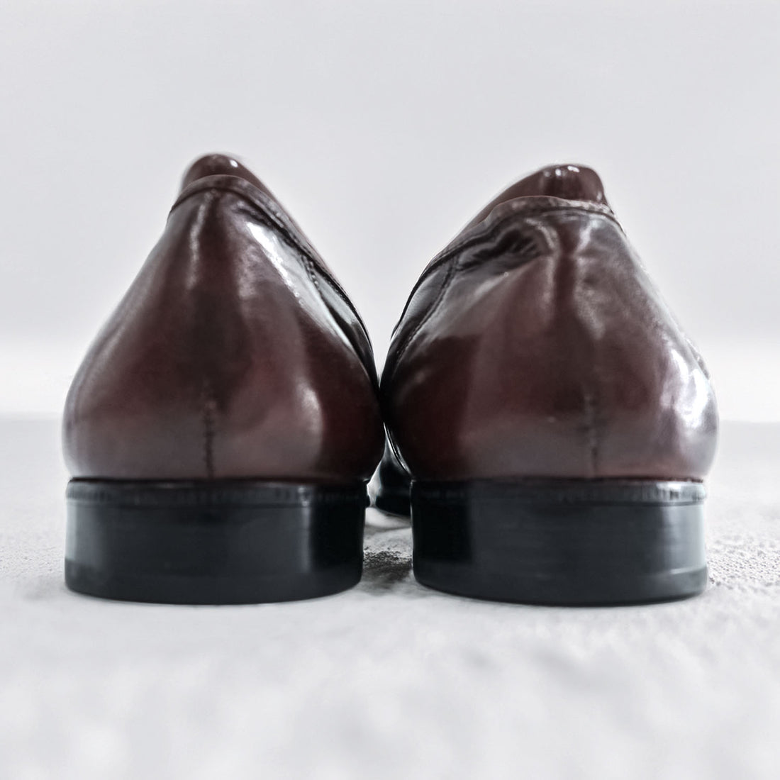 Botany 500 Vintage 90s Oxblood Burgundy Leather Kiltie Loafers Dress Shoes US 10 Wide Vintage