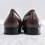 Botany 500 Vintage 90s Oxblood Burgundy Leather Kiltie Loafers Dress Shoes US 10 Wide Vintage